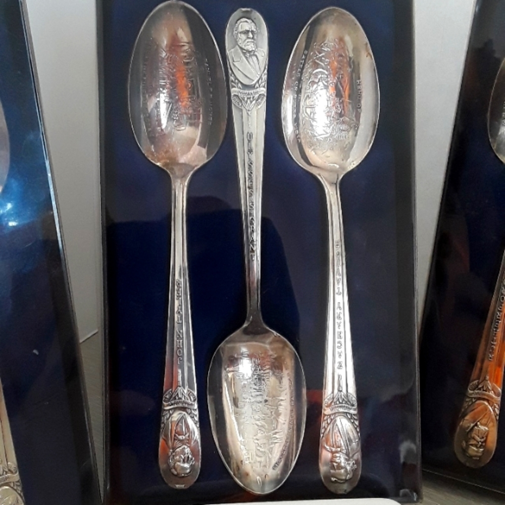 Wm. Roger's Mfg.Co. "IS" Presidential Spoons 3: 3pc.sets